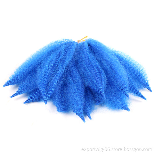 Short Afro Kinky Curly Hair Extensions Bulk for Dreadlocks Crochet Dreadlocks Afro Kinky Curly Hair Crochet for African Women